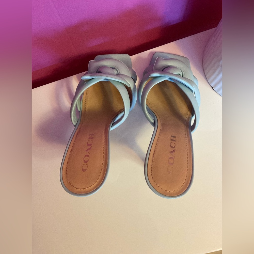 Coach High Heel Sandals Size 8.5 - Picture 4 of 8